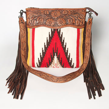 American Darling Signature Crossbody Hand Tooled Saddle Blanket Genuine Leather women bag western handbag purse